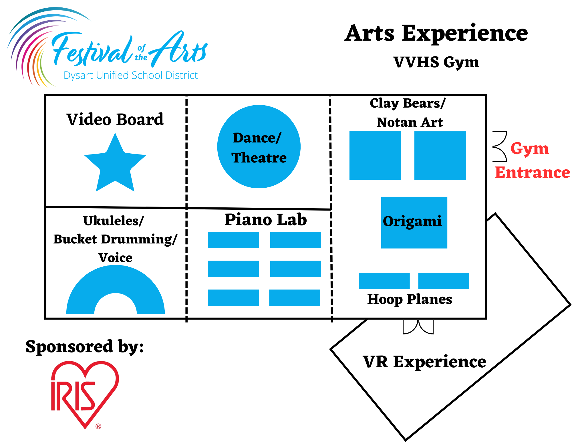 Map of Art Experience in Gym 
